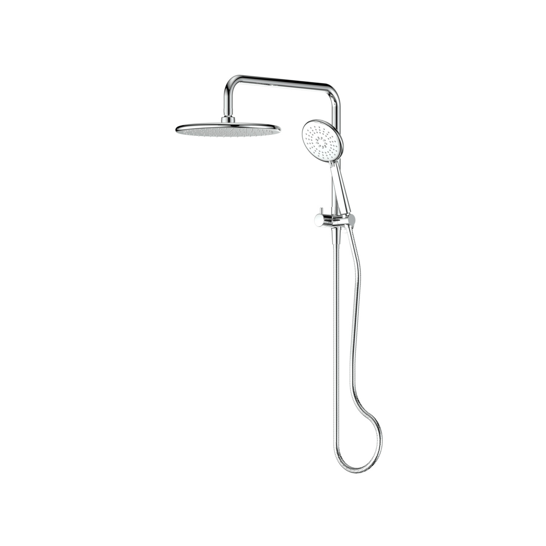 Greens Rocco Short Twin Rail Shower Chrome