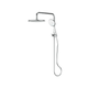 Greens Rocco Short Twin Rail Shower Chrome