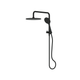 Greens Rocco Short Twin Rail Shower Matte Black