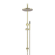 Meir Round Combination Shower Rail 200mm Rose & Hand Shower - Tiger Bronze