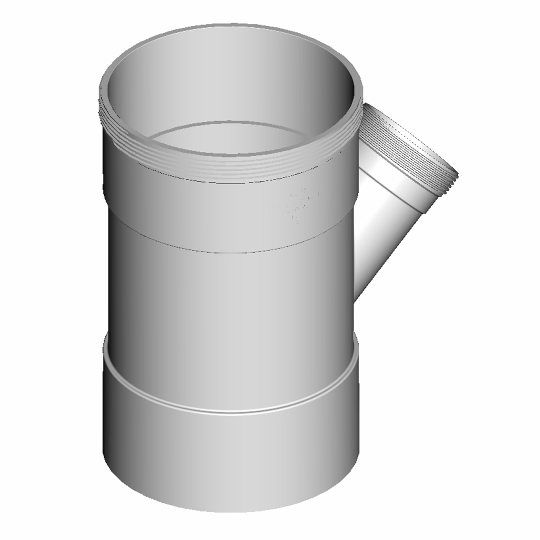 DWV Reducing 45 Degree Junction