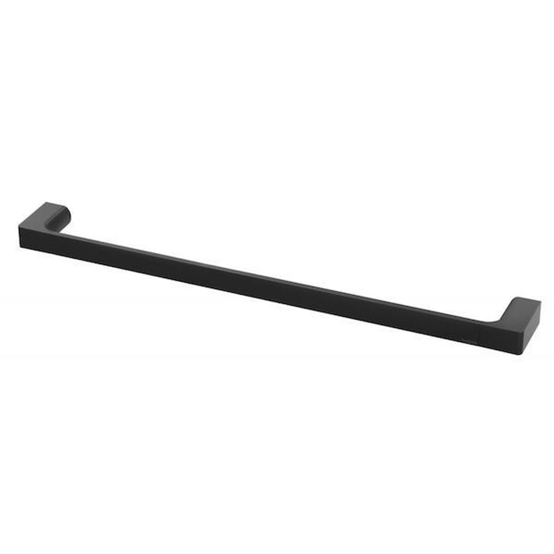 Phoenix Gloss Single Towel Rail Matte Black 600mm - 800mm