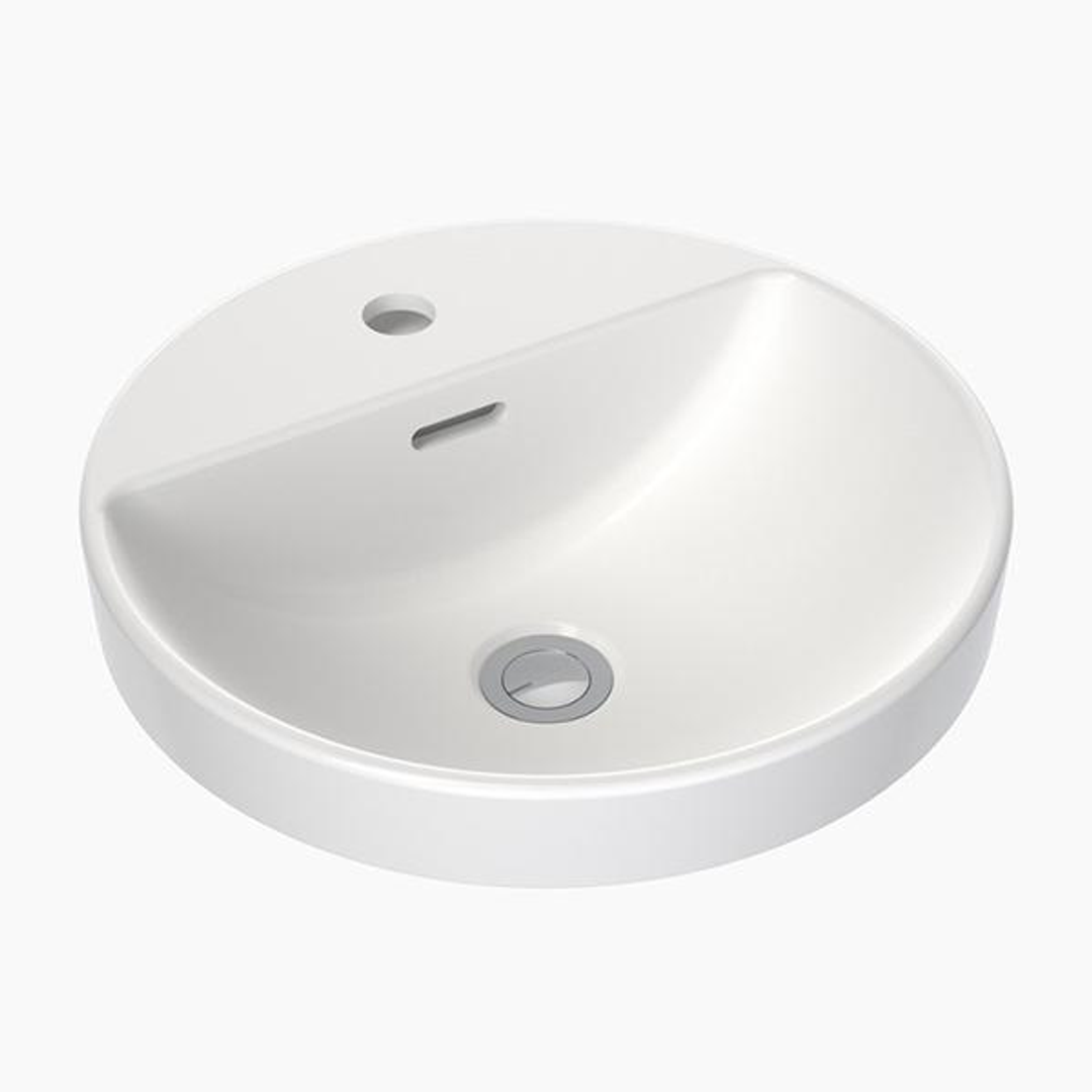 Clark Round Inset Basin With Tap Landing 400mm