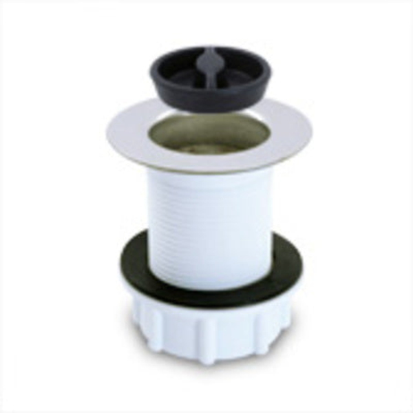 Plug & Waste 40mm W/Out Overflow Stainless - Plastic Pvc