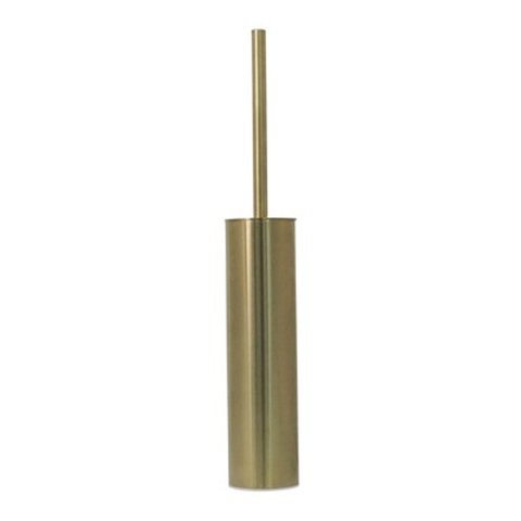 Streamline Arcisan Round Wall/Floor Toilet Brush Holder Brushed Brass Pvd