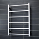Radiant Square 6 Bar Non-Heated Rail 600mmx830mm Polished Stainless Steel