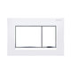 Geberit Sigma 20 Square D/F Button & Access Plate White & Chrome