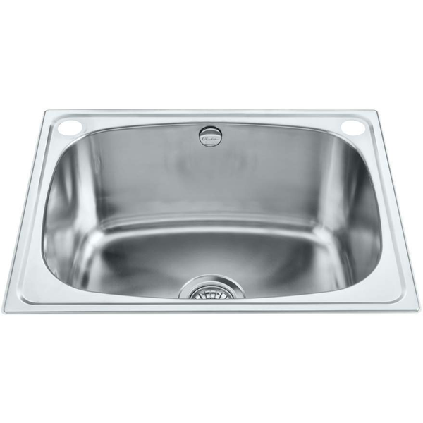 Oliveri Laundry 45L Tub With Rinse Bypass And Overflow 2 Tap Hole