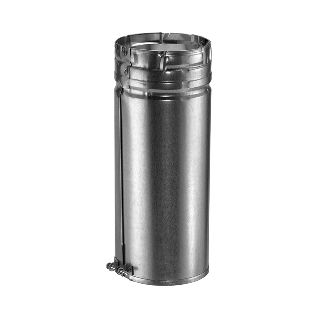 TWIN SKIN FLUE ROUND PIPE 100MM X 1500MM