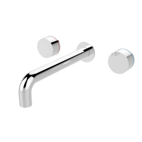 Kara Wall Basin Set 217mm Spout Chrome