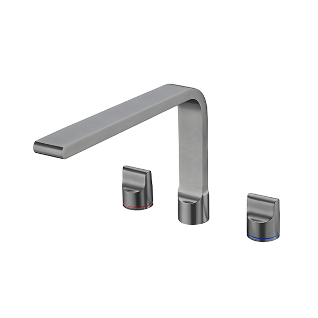 Nero Pearl Kitchen Set With Swivel Spout - Gun Metal Grey