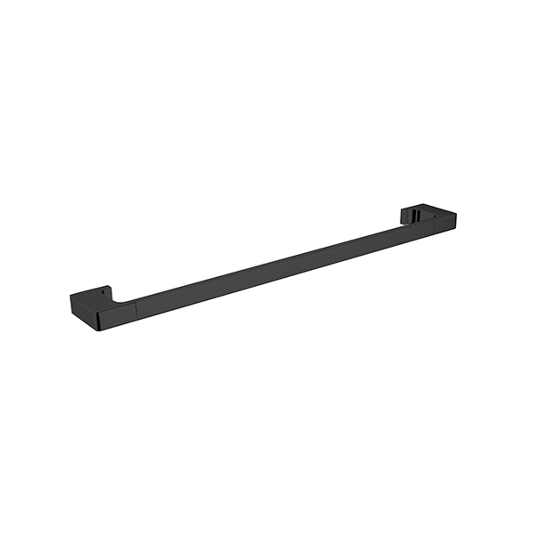 Nero Pearl/Vitra  Single Towel Rail 600mm - Matt Black