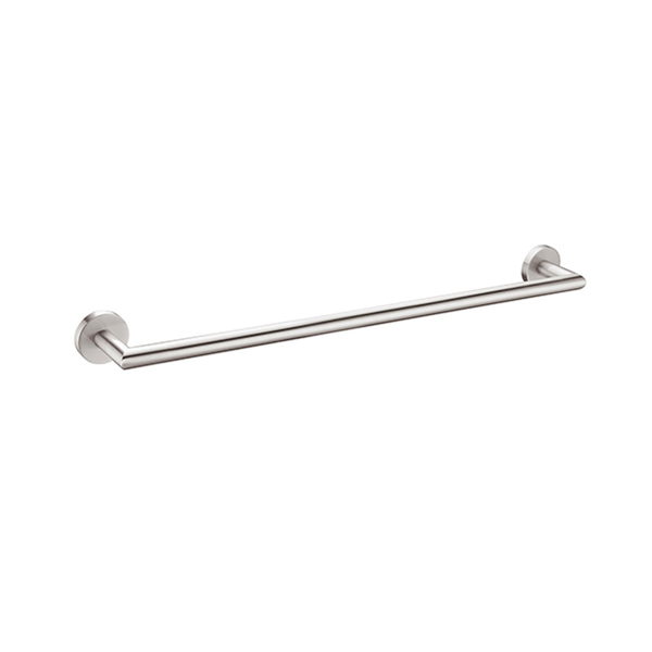 Nero Dolce 700Mm Single Towel Rail Brushed Nickel