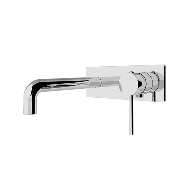Nero Dolce Wall Basin Mixer (Stylish Spout) Chrome