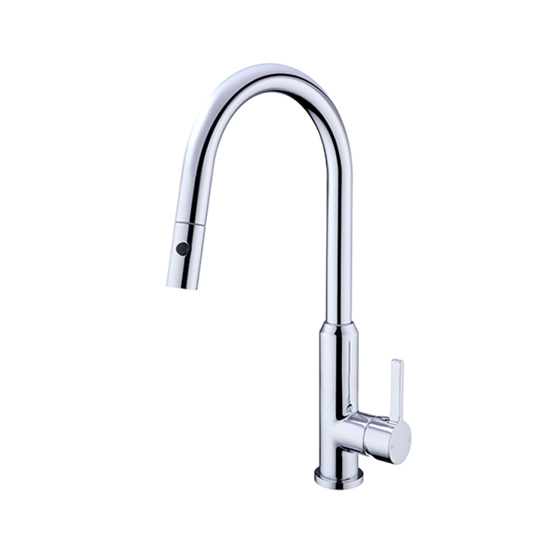 Nero Pearl Pull Out Sink Mixer With Vegie Spray Function - Chrome