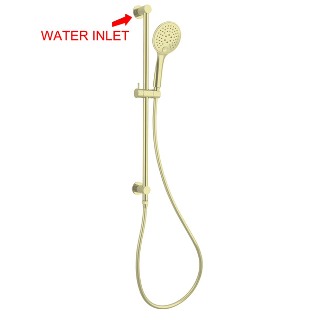 Nero Dolce 3 Function Rail Shower Brushed Gold