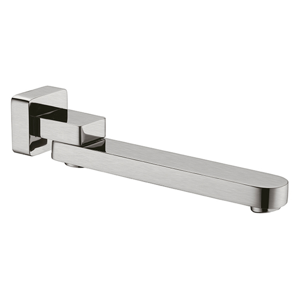 Nero Bianca Swivel Bath Spout Brushed Nickel