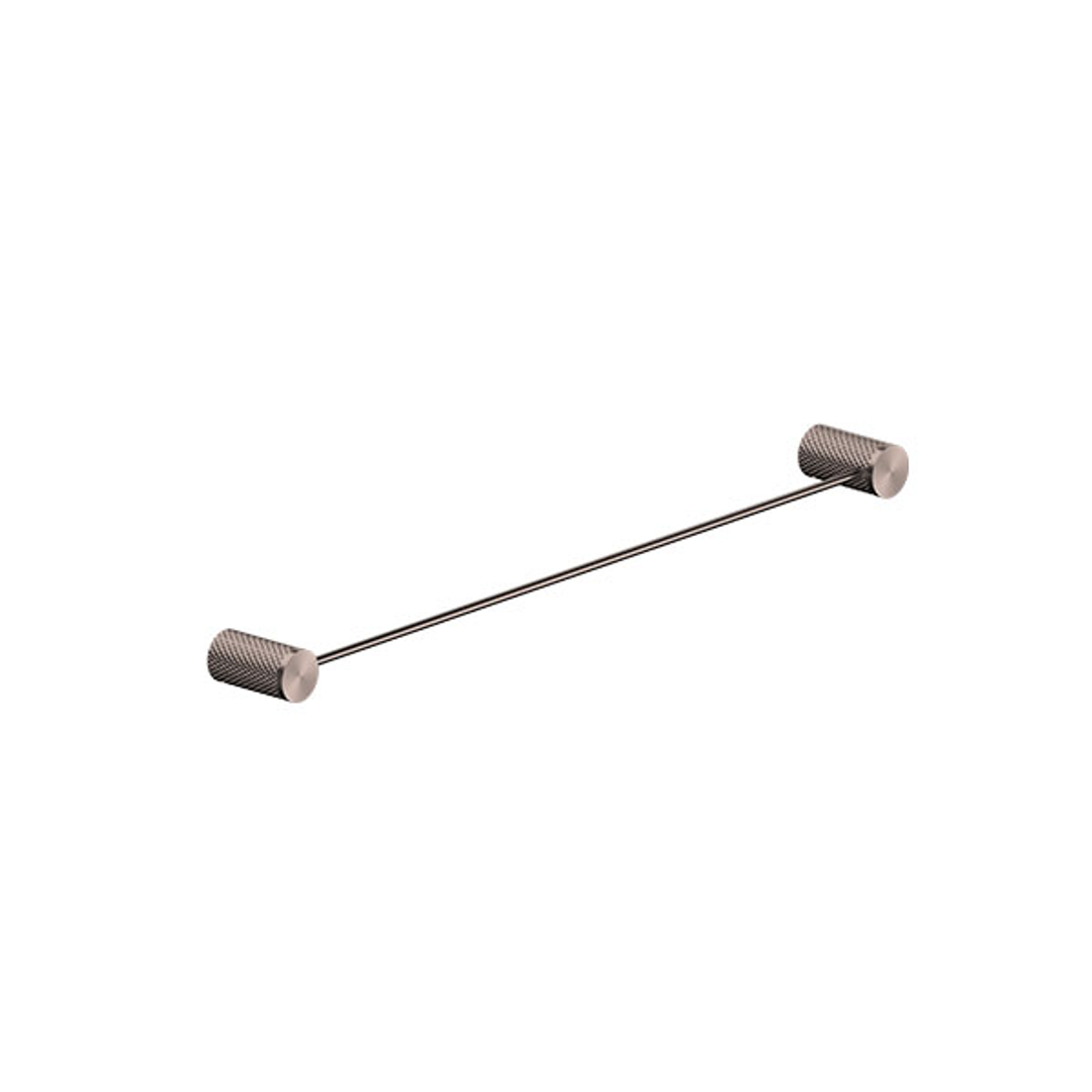 Opal Single Towel Rail Brushed Bronze 600mm