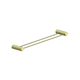 Nero Opal Double Towel Rail Brushed Gold 600mm