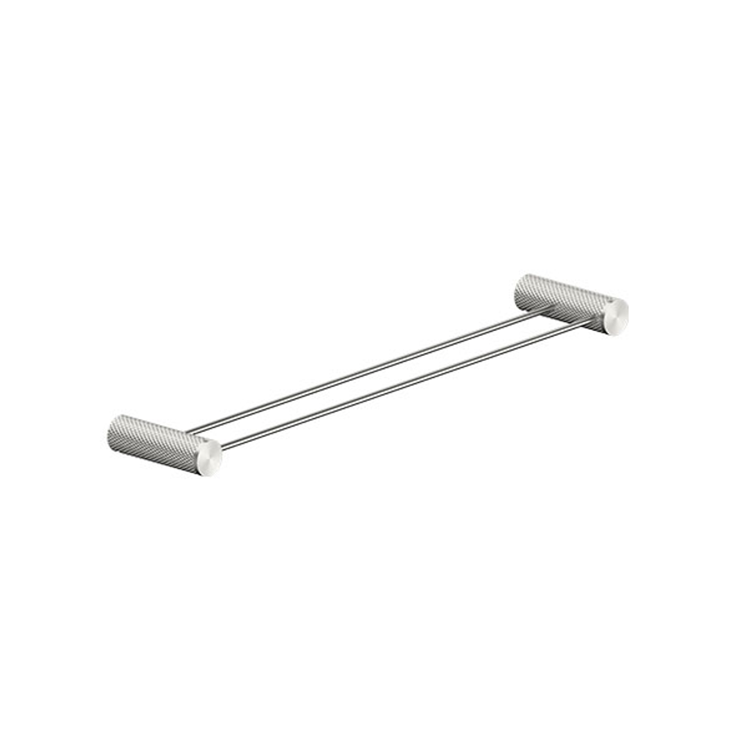 Opal Double Towel Rail Brushed Nickel 600mm