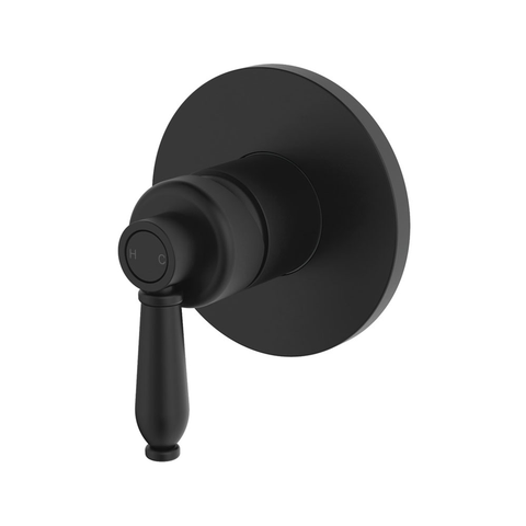 ELEANOR WALL MIXER PLATE: MATT BLACK(FIENZA P#:202101BPLATE)