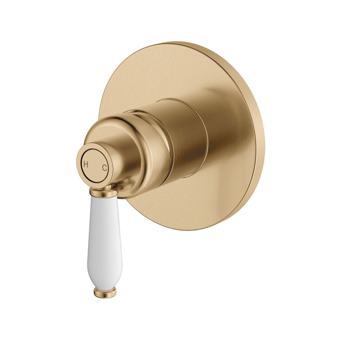 FIENZA ELEANOR WALL MIXER HANDLE URBAN BRASS CERAMIC HANDLE