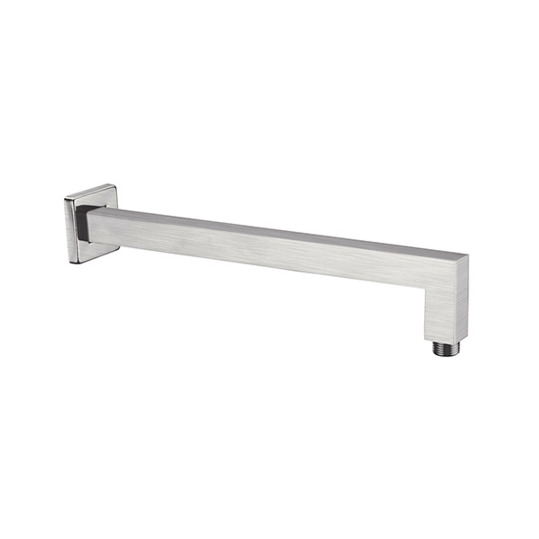 Nero Square Shower Arm - Brushed Nickel