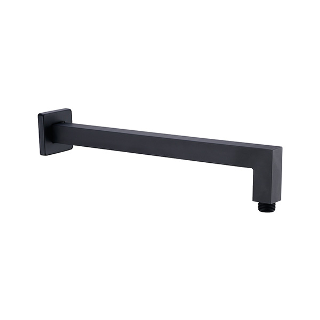 Nero Square Shower Arm - Matt Black