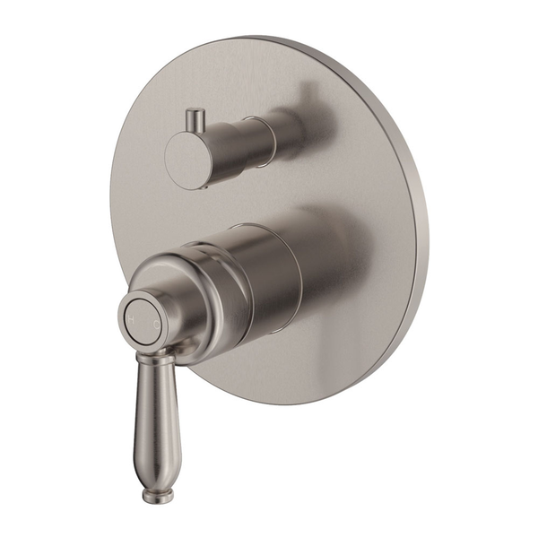 Fienza Eleanor Wall Diverter Mixer Brushed Nickel / Brushed Nickel