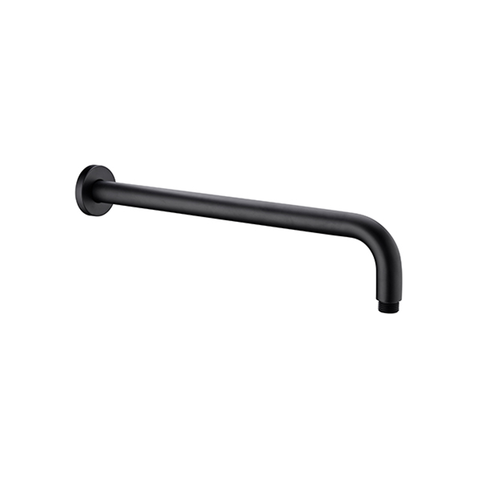 Nero Round Shower Arm - Matt Black