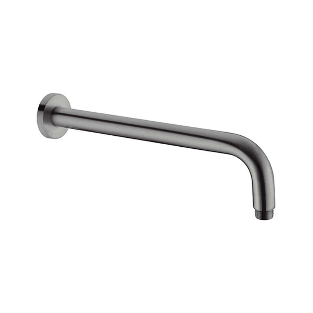 Nero Round Shower Arm - Gun Metal Grey