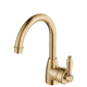 Fienza Eleanor Gooseneck Basin Mixer Urban Brass/Urban Brass Handle