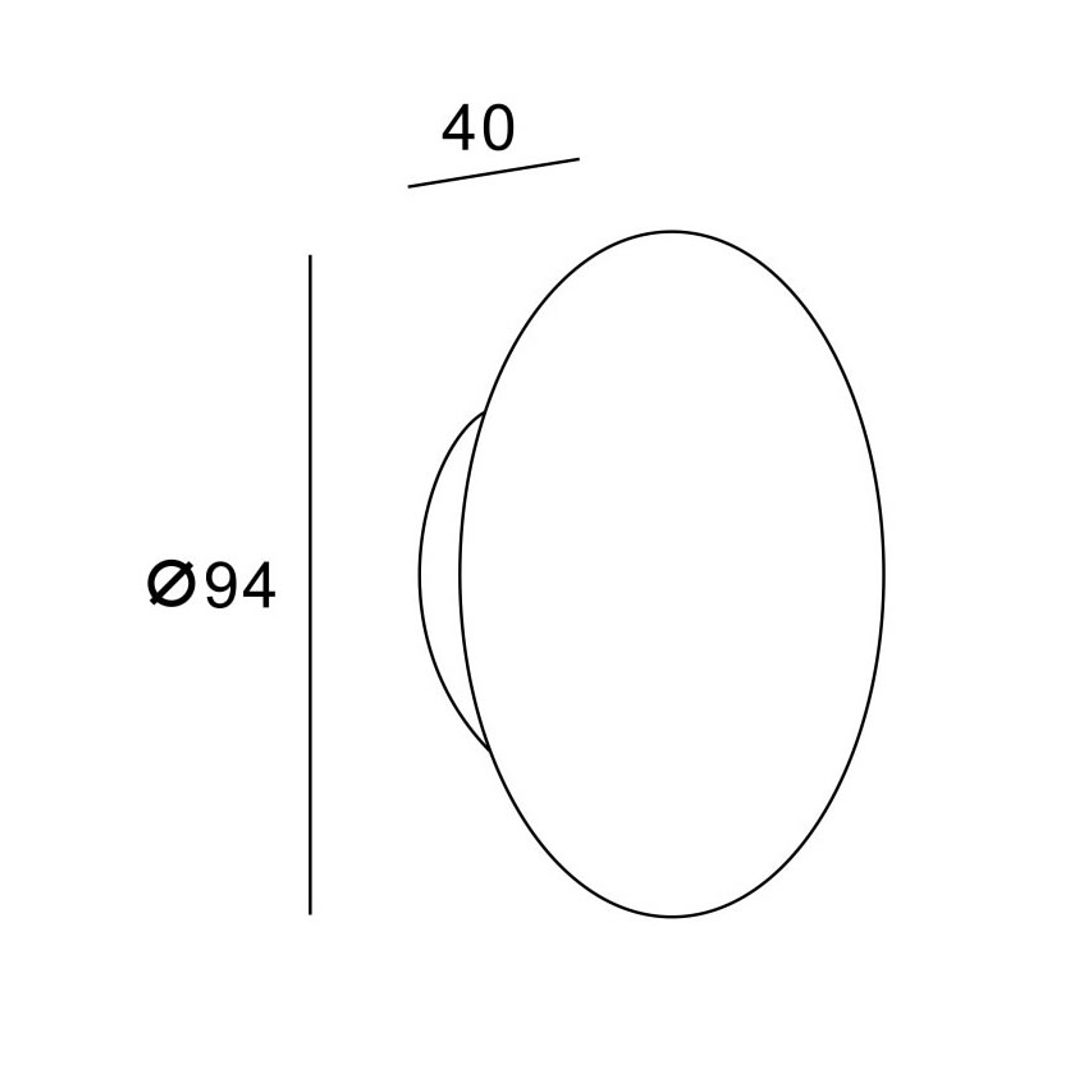 Bnk Naga Perugia Concrete Hook White Sandstone Round 94*40mm