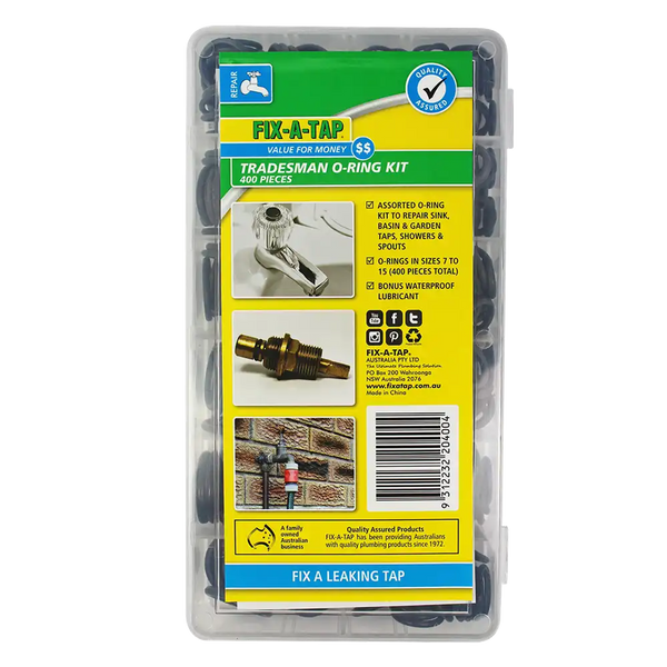 FIX-A-TAP O-Ring Kit Box 400 Assorted All Sizes (204004)