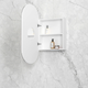 OTTI NOOSA SHAVING CABINET MATTE WHITE