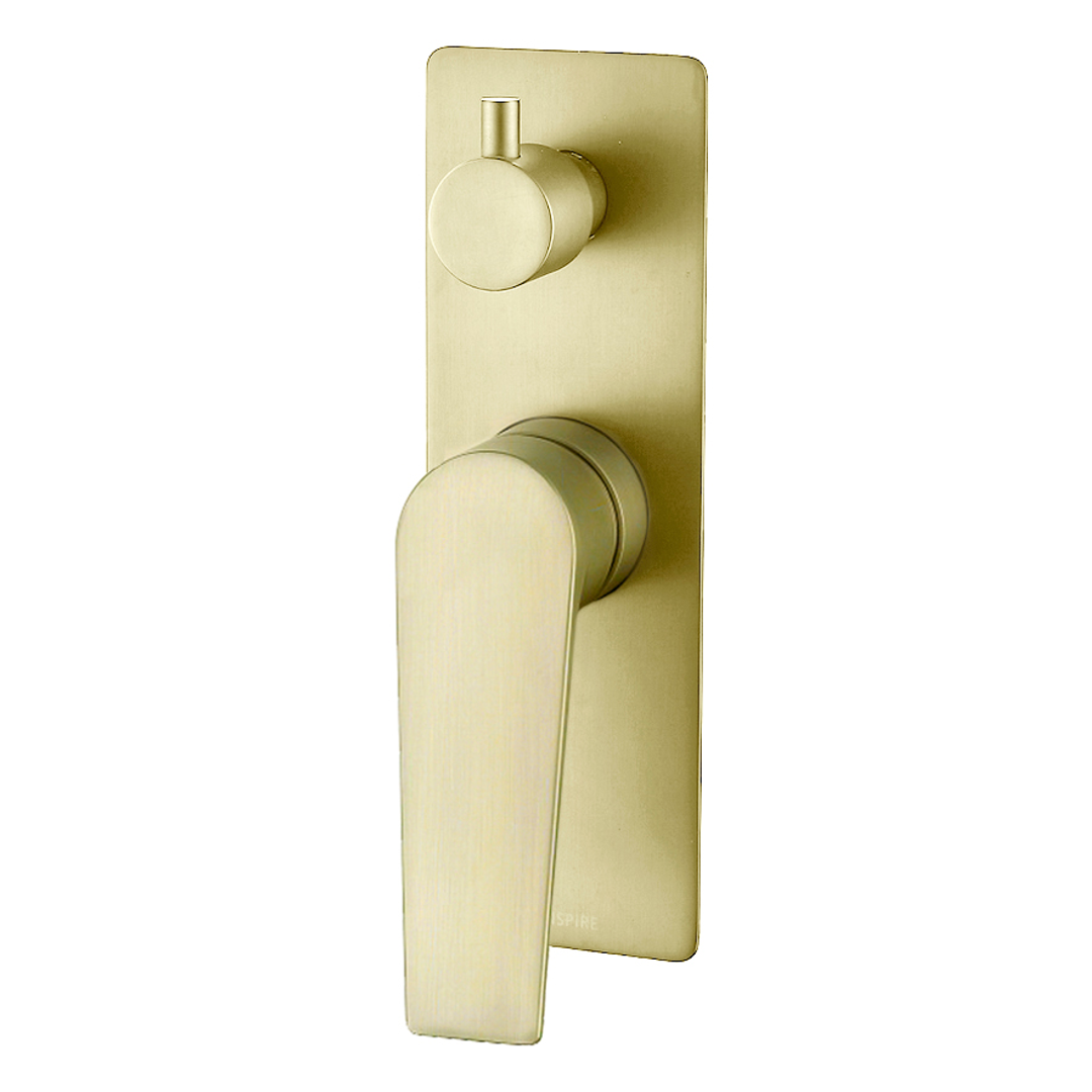 Otti Zevio Wall Diverter Mixer Brushed Gold
