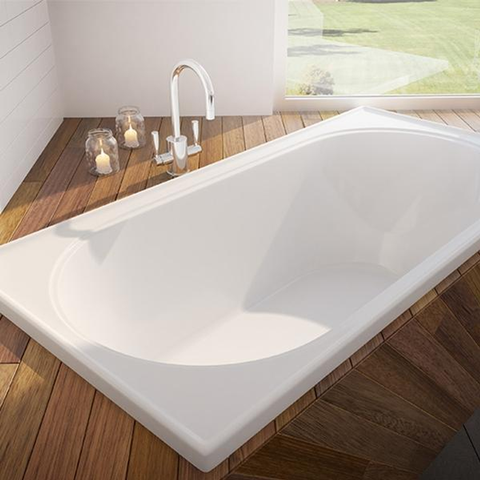 Decina Turin Retangle Bath 1520mm X 755 X 460 White