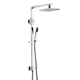 Aspire Unity Rail Shower Twinner Square C/P C/W Shower Head