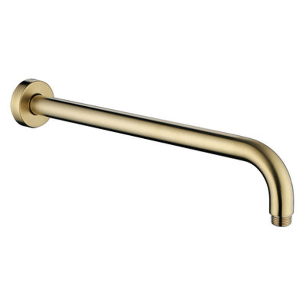 Fienza Kaya Round Wall Shower Arm Female 400mm Urban Brass