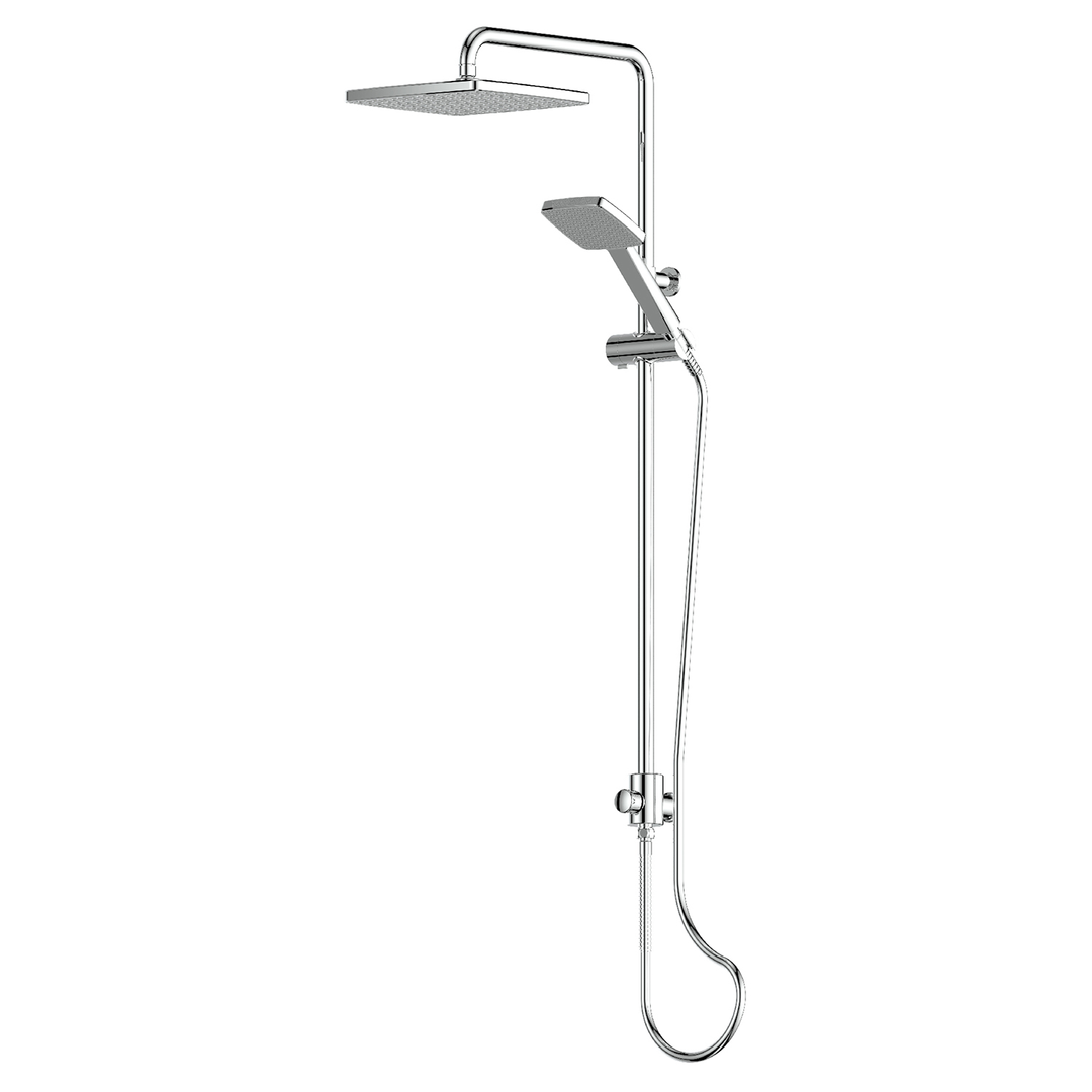 Greens Glide Syntra Rainboost Twin Rail Shower Chrome