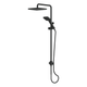Greens Glide Syntra Rainboost Twin Rail Shower Matte Black