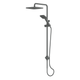 Greens Glide Syntra Rainboost Twin Rail Shower Pvd Gun Metal
