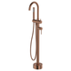 Fienza Kaya Brushed Copper Floor Mounted Bath Mixer With Hand Shower
