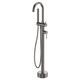 Fienza Kaya Gun Metal Floor Mounted Bath Mixer With Hand Shower