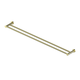 Greens Reflect Double Towel Rail Brushed Brass