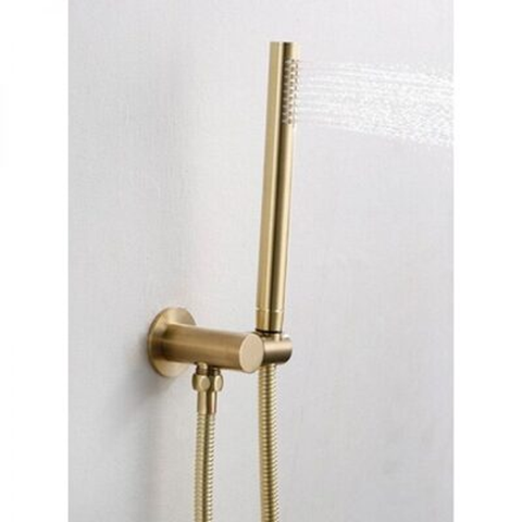 Bestlink New York Slim Handshower On Adjustable Hook Brushed Brass