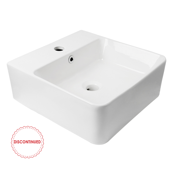 Otti Above/Wh Art Basin With Overflow Gloss White 1 Taphole 420*400*155