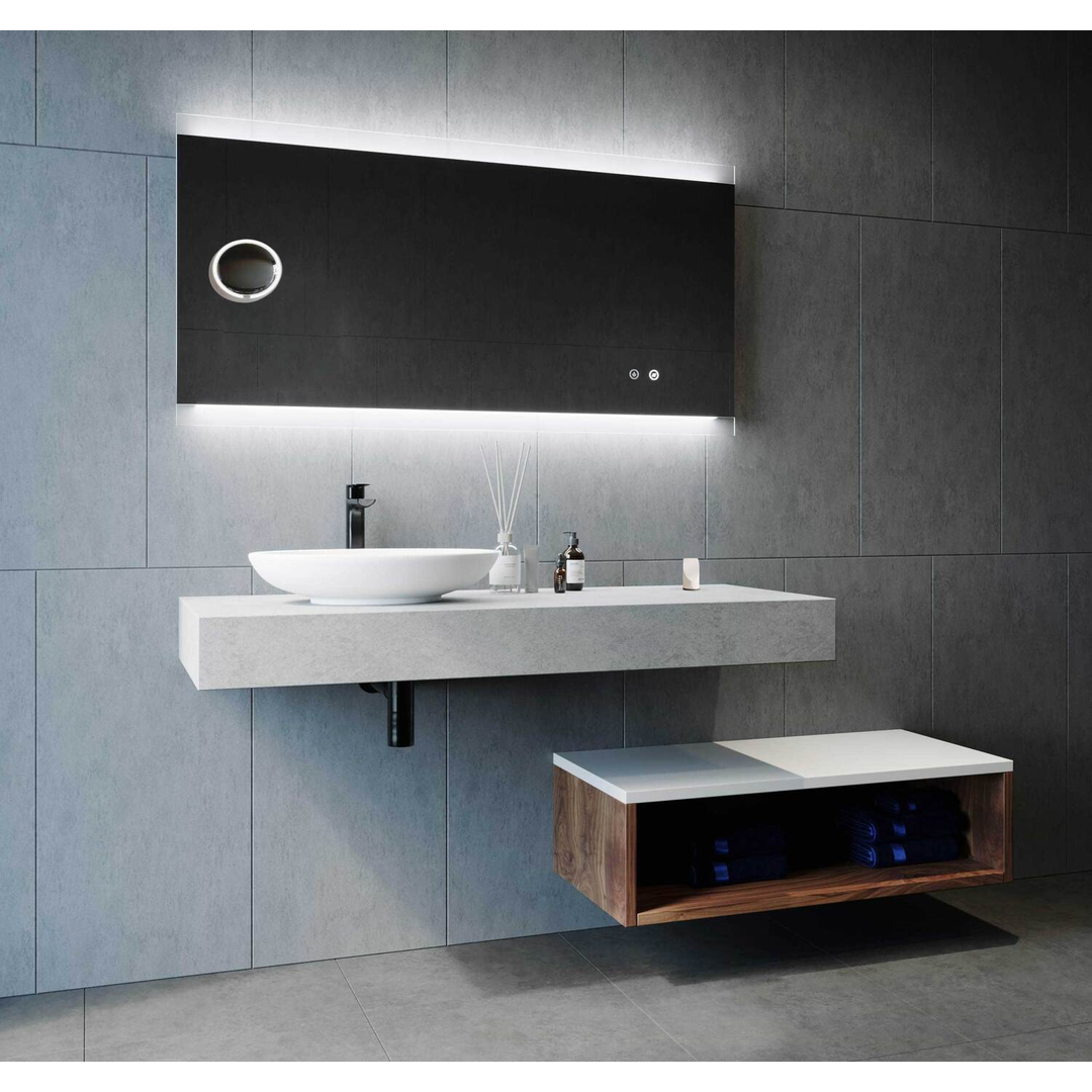 Remer Miro 1500Dbmm Rectangle Led Mirror With Mirage Magnifier