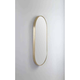 Remer Modern Oblong 460X910 Baltic Brass Framed Mirror With Mirage Magnifier