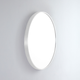 Remer Modern Round Mirror - 610 x 610, Matt White